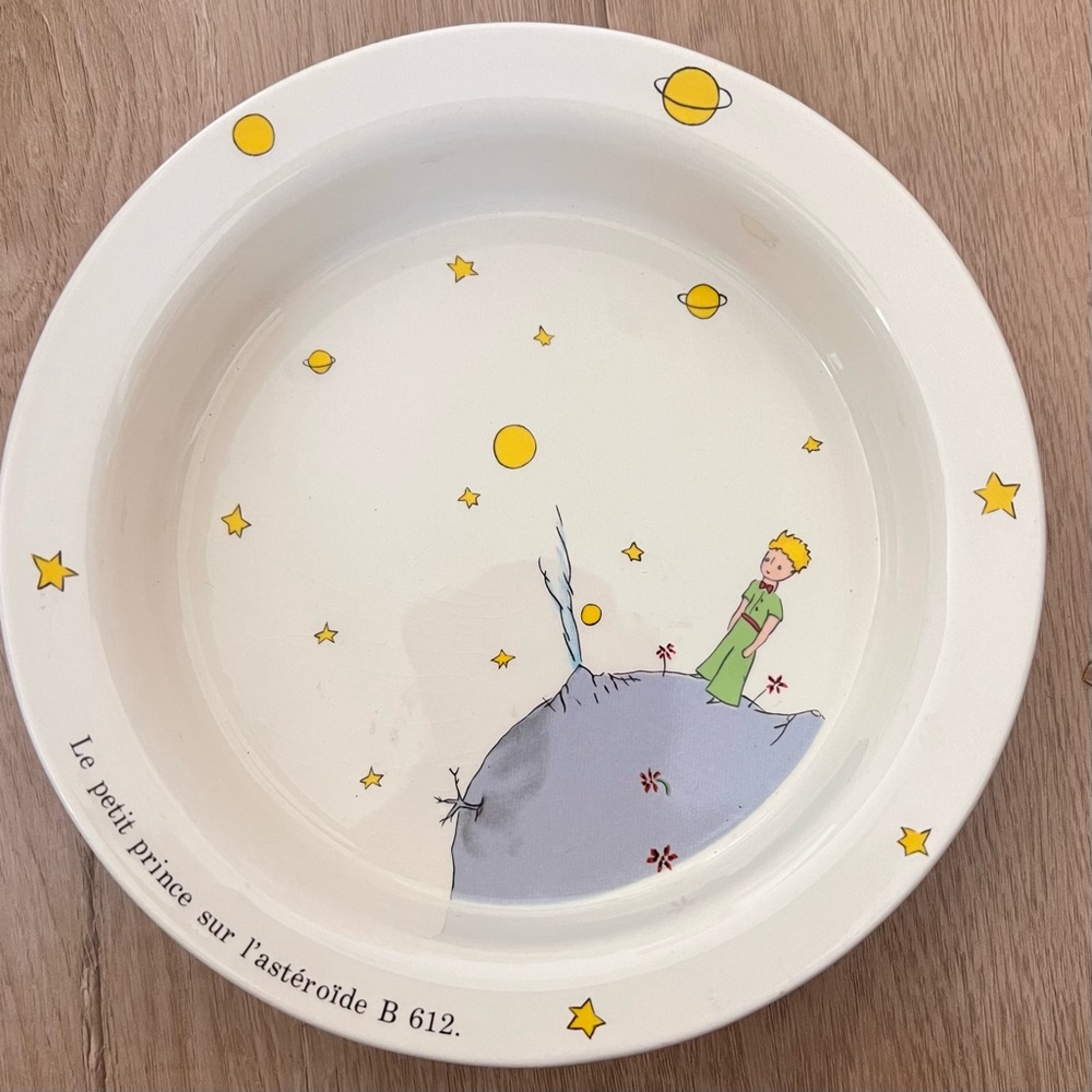 Super Rare 1994 Gien France - Le Petit Prince - Round Bowl 7” - Vintage‎ Mint